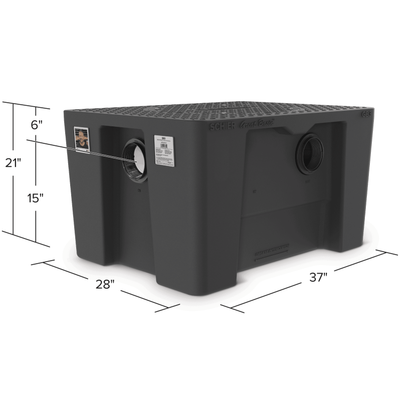 GB-3 50 OR 75 GPM GREASE INTERCEPTOR 4&quot;FPT